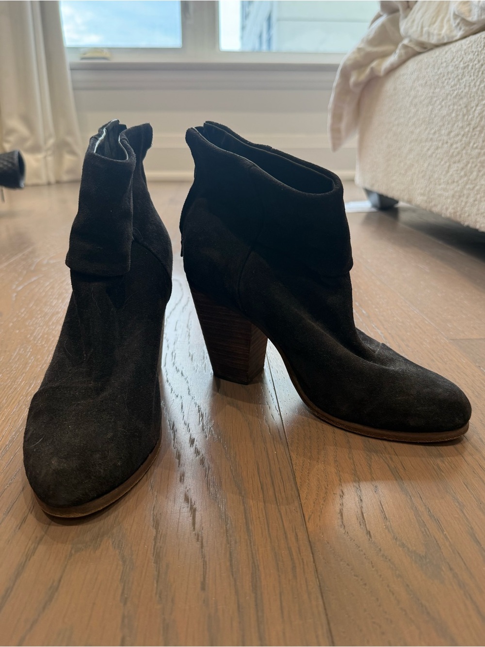 Rag & Bone Black Suede Ankle Boot